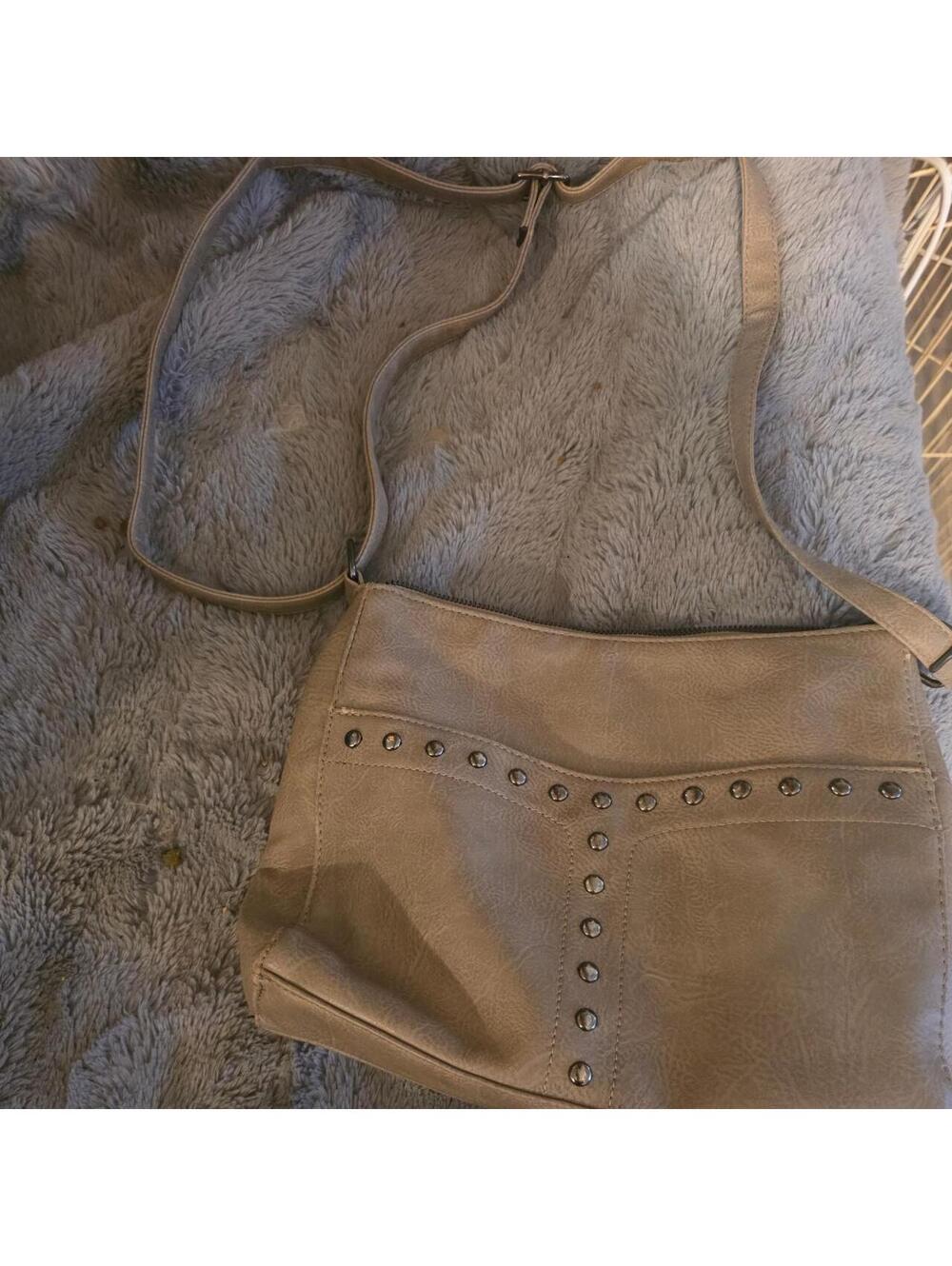 Women's Tan and Cream Bag